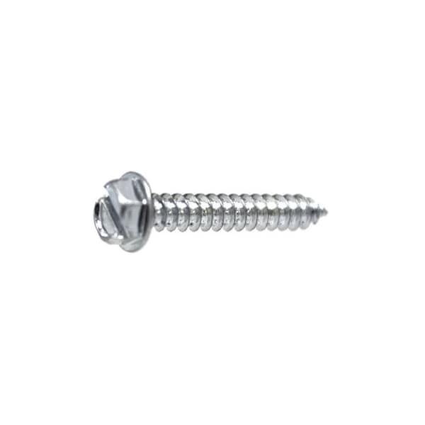Auveco Sheet Metal Screw, #10 x 5/8 in, Zinc Yellow Flange Hex Head Slotted Drive AV3382 - main